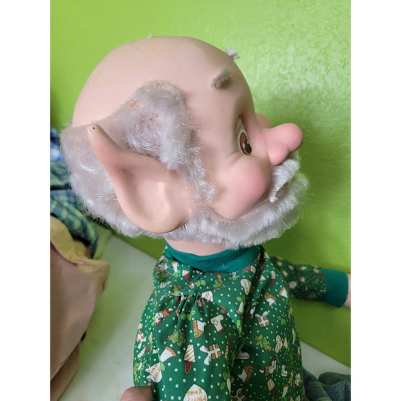 Vintage Sandi Zimnicki Large Elf Doll Rubber Face Enesco North Pole Rare 32\
